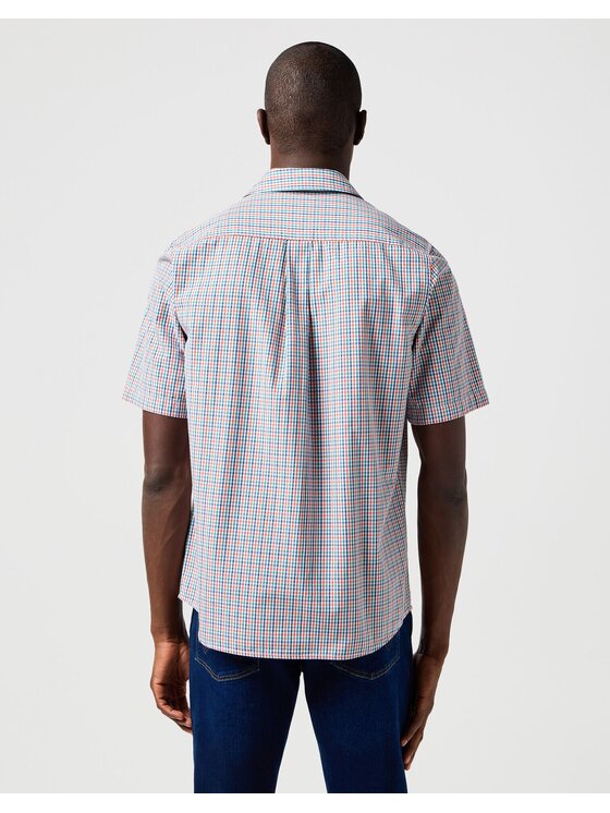 Wrangler Wrangler Koszula SS 1 PKT SHIRT Kolorowy Regular Fit