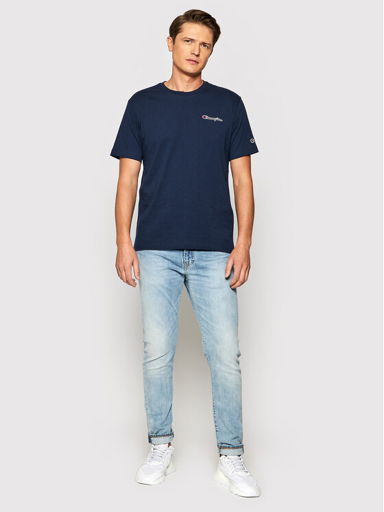 T-shirt Small Script Logo 216480 Blu scuro Regular...