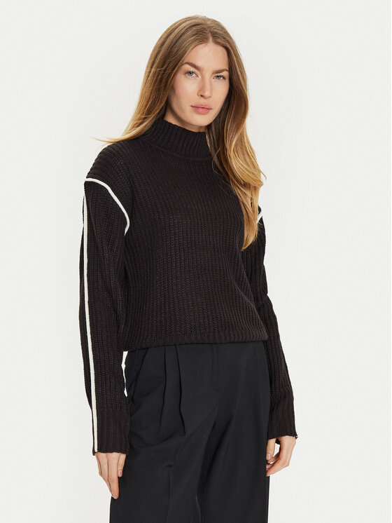 Brave Soul Brave Soul Rollkragenpullover LK-230JOURNEYA Schwarz Regular Fit
