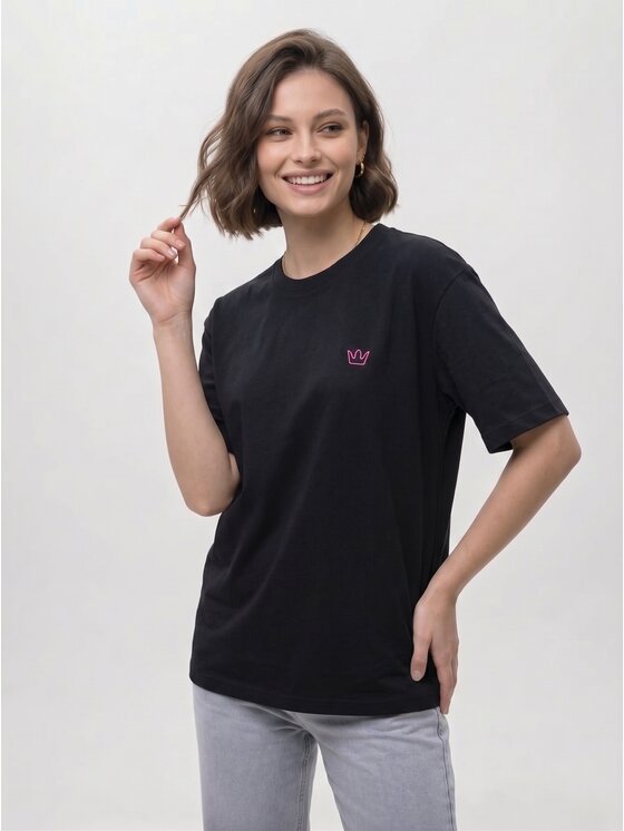Jigga Wear Jigga Wear T-Shirt Luźna 131667 Czarny Oversize