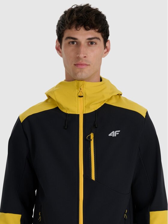 4F 4F Giacca softshell 4FRAW25TSOFM506-71S Giallo Regular Fit