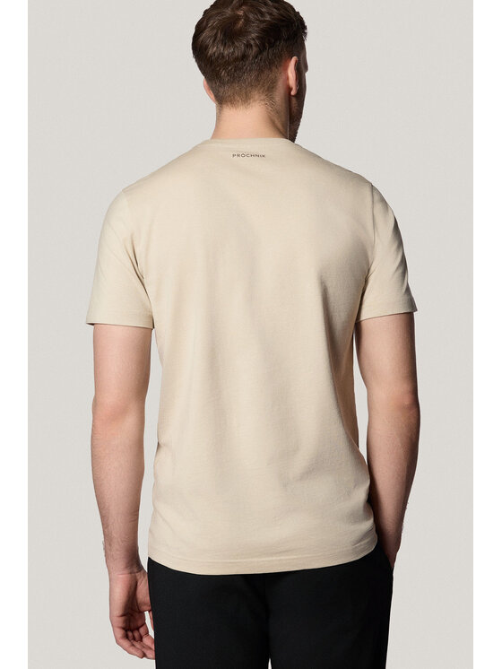 Próchnik Próchnik T-Shirt PM6 TS073125000007 Beżowy Regular Fit