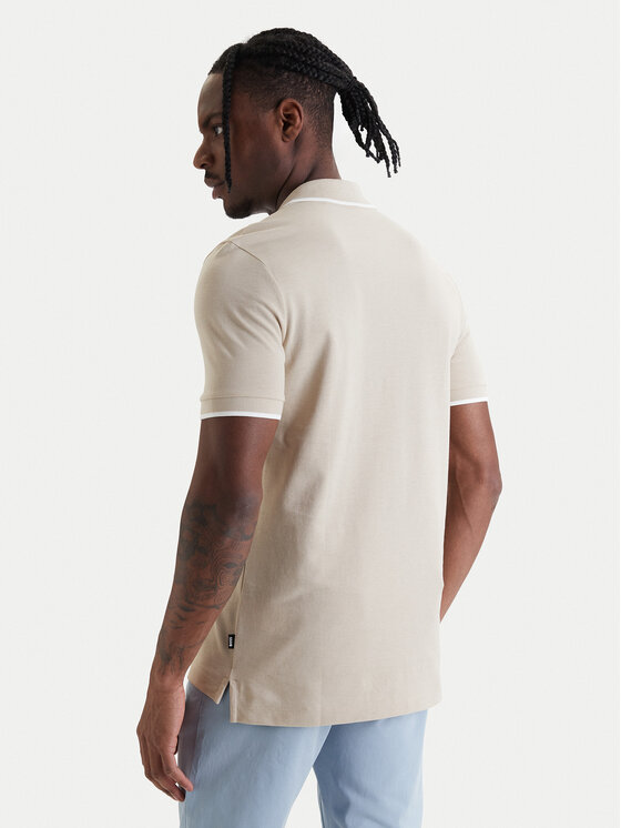 BOSS BOSS Pólóing Parlay 190 50494697 Bézs Regular Fit