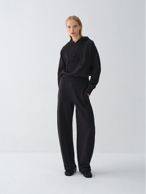 La Mania La Mania Bluza SAMI Czarny Basic Fit