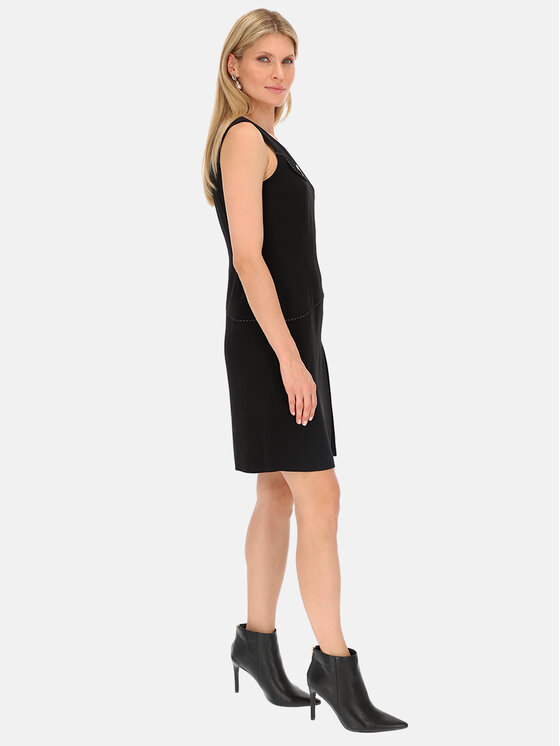 Potis & Verso Potis & Verso Sukienka elegancka Faro Czarny Slim Fit