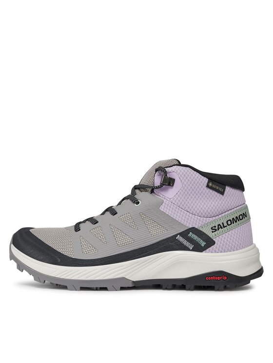 Salomon Salomon Bakancs Outrise Mid GORE-TEX L47160600 Fekete