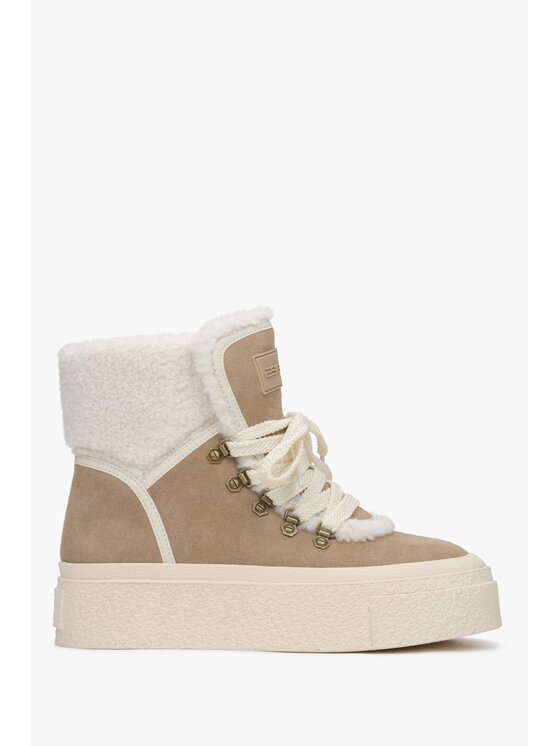 Estro Estro Μποτάκια ER00115189 Μπεζ