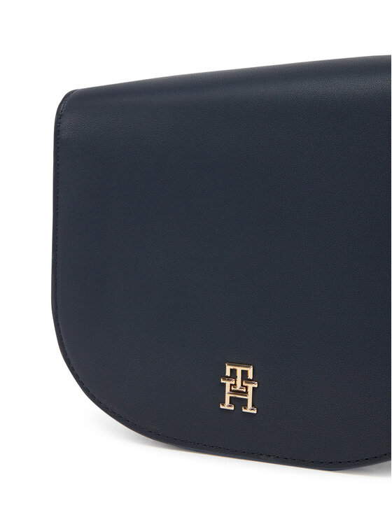 Tommy Hilfiger Tommy Hilfiger Borsetta Th Logotape Saddle Bag AW0AW17184 Blu scuro