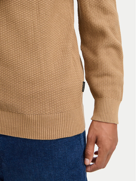 Blend Blend Sweter 20718078 Beżowy Regular Fit