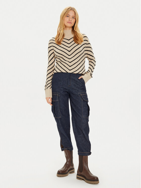 Brave Soul Brave Soul Dolčevita LK-125CHAZ Bež Regular Fit