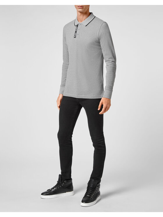 PHILIPP PLEIN PHILIPP PLEIN Polo 5459 Beżowy Regular Fit