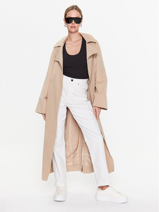 Jeans High Rise Straight K20K205166 Bianco Regular...