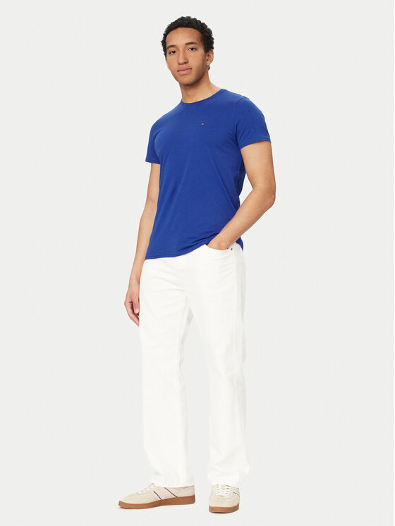 Tommy Jeans Tommy Jeans T-Shirt DM0DM04411 Blau Slim Fit