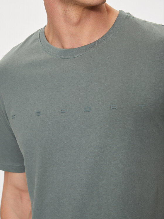 4F 4F Tricou 4FWSS24TTSHM1283 Verde Regular Fit