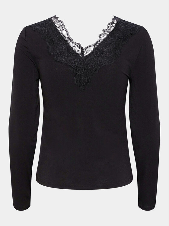 YAS YAS Blúz Lori 26032834 Fekete Regular Fit