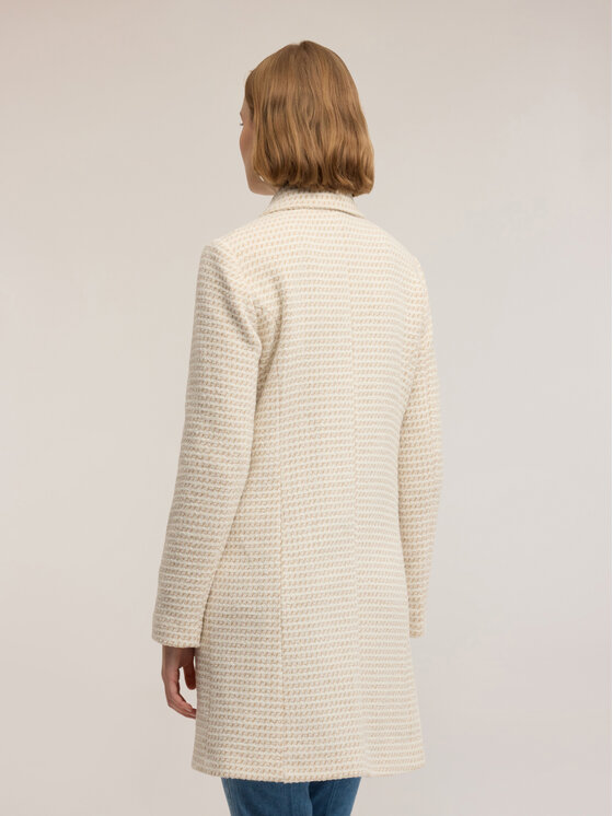 Motivi Motivi Cappotto 0009Q000633N0S1 Écru Regular Fit