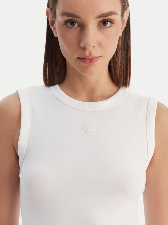 Calvin Klein Jeans Calvin Klein Jeans Top LV047B265G Bijela Slim Fit