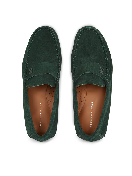 Tommy Hilfiger Tommy Hilfiger Mokassins Th Classic Suede Driver FM0FM05000 Grün
