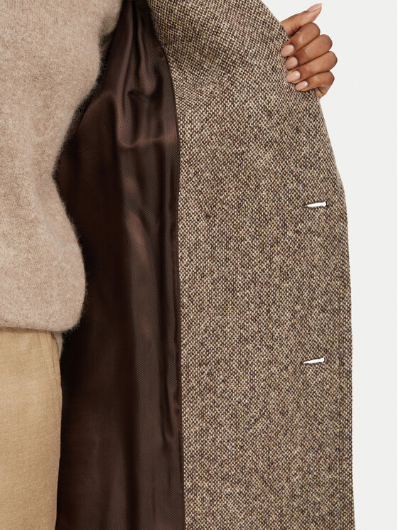 Weekend Max Mara Weekend Max Mara Palton de lână Tema 2625016042 Maro Regular Fit