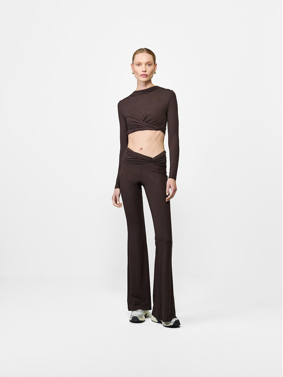 La Mania La Mania Top KADDY Hnědá Basic Fit