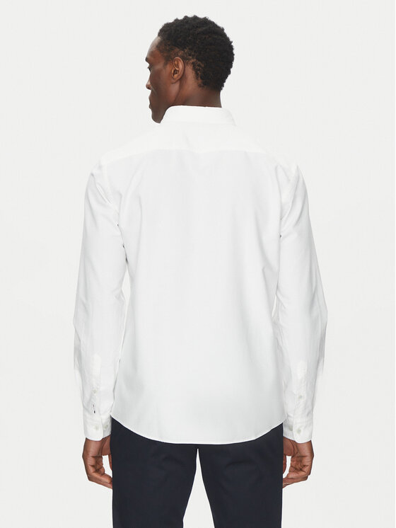BOSS BOSS Marškiniai H-Roan 50521996 Balta Slim Fit
