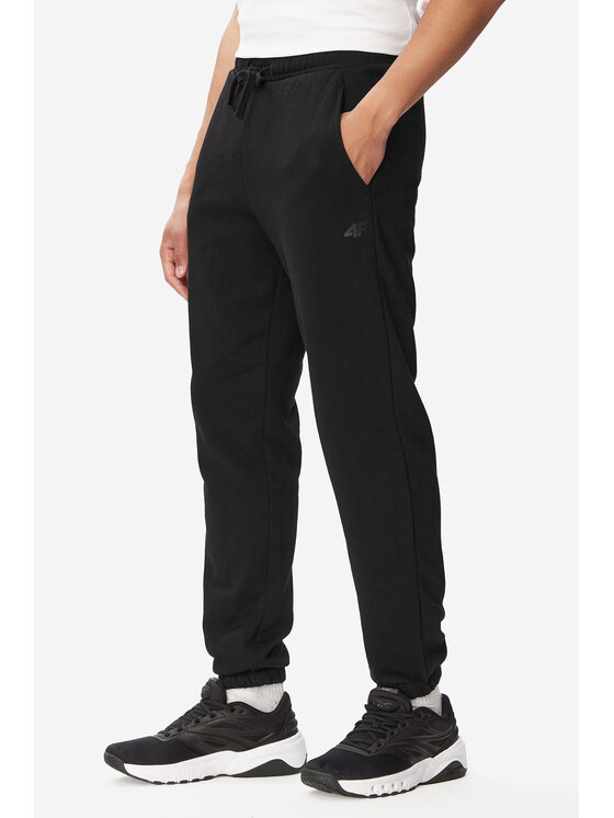 4F 4F Spodnie dresowe 4FWMM00TTROM1140-20S Czarny Regular Fit