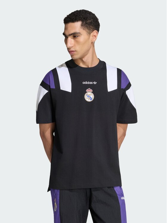adidas adidas Koszulka techniczna 172012 Czarny Loose Fit