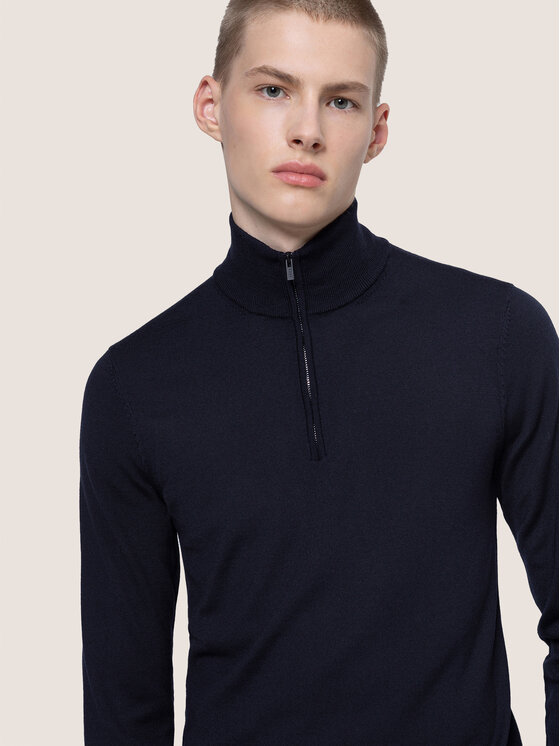 HUGO Hugo Maglione San Gottardo 2 50435691 Blu scuro Slim Fit