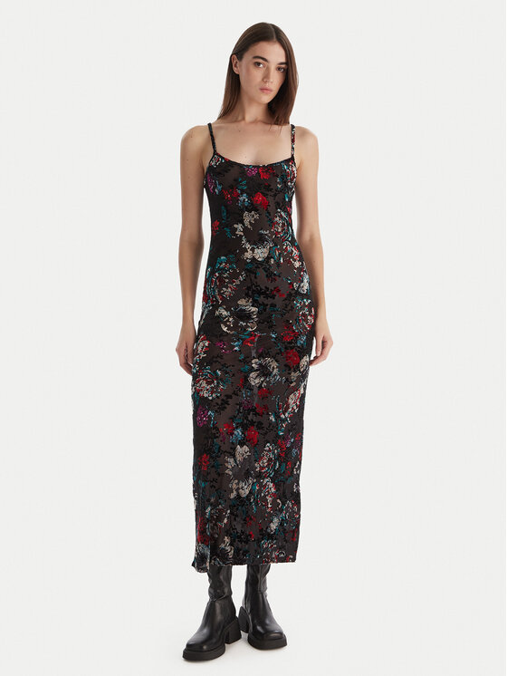Desigual Desigual Ikdienas kleita Cassidy 25WWVK11 Melns Slim Fit