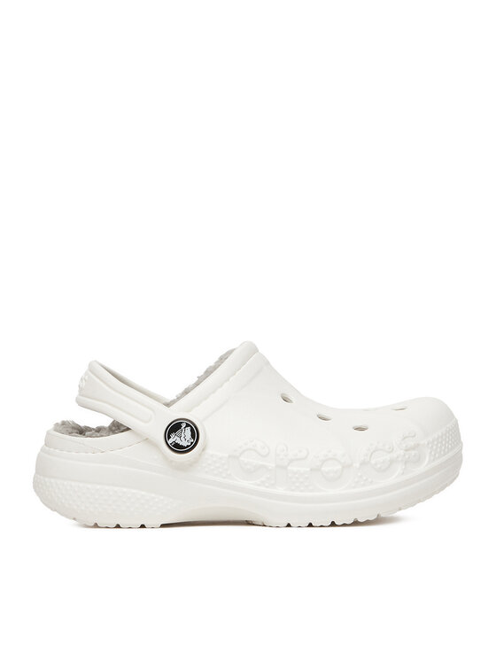 Crocs Crocs Şlapi C-BAYA LINED CLOG K 207500-11H Alb