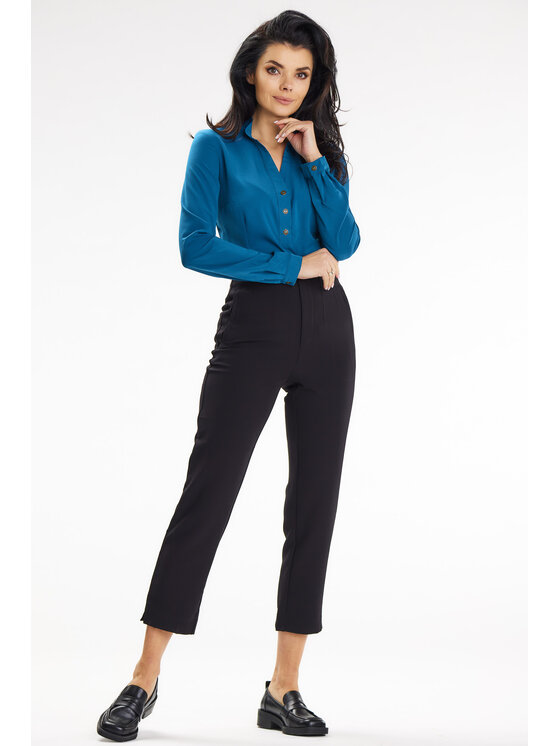Awama Awama Koszula A649 Niebieski Basic Fit