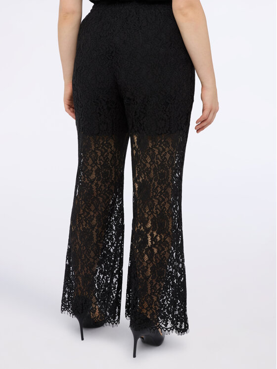 Fiorella Rubino Fiorella Rubino Spodnie materiałowe P020T005204N033 Czarny Regular Fit
