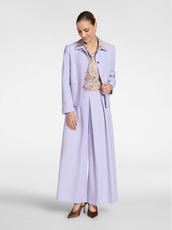 Elena Mirò Elena Mirò Spodnie materiałowe P022P000473N0A9 Fioletowy Regular Fit