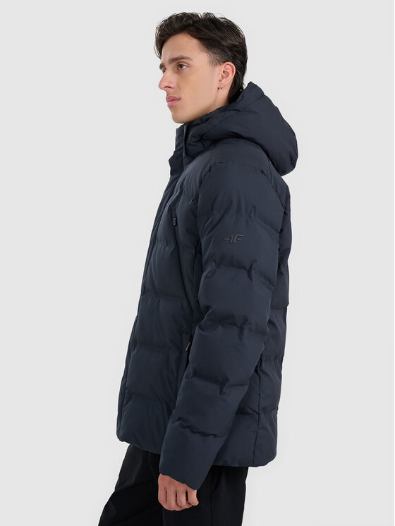 4F 4F Kurtka puchowa casual Czarny Regular Fit