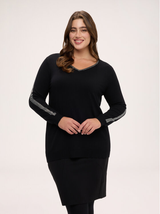 Fiorella Rubino Fiorella Rubino Maglione M574L008874N033 Nero Regular Fit