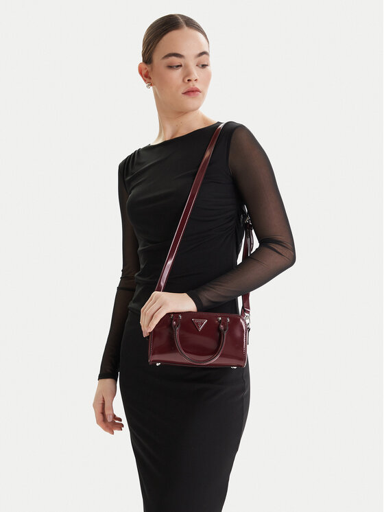 Guess Guess Дамска чанта Arnela Mini HWNY94 96740 Бордо
