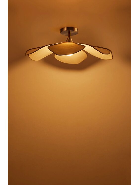 MIAhome MIAhome Lampa sufitowa Benavid Ø75 cm Beżowy