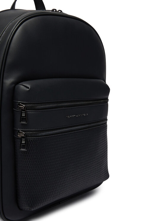 Tommy Hilfiger Tommy Hilfiger Hátizsák Th Woven Backpack AM0AM14093 Fekete