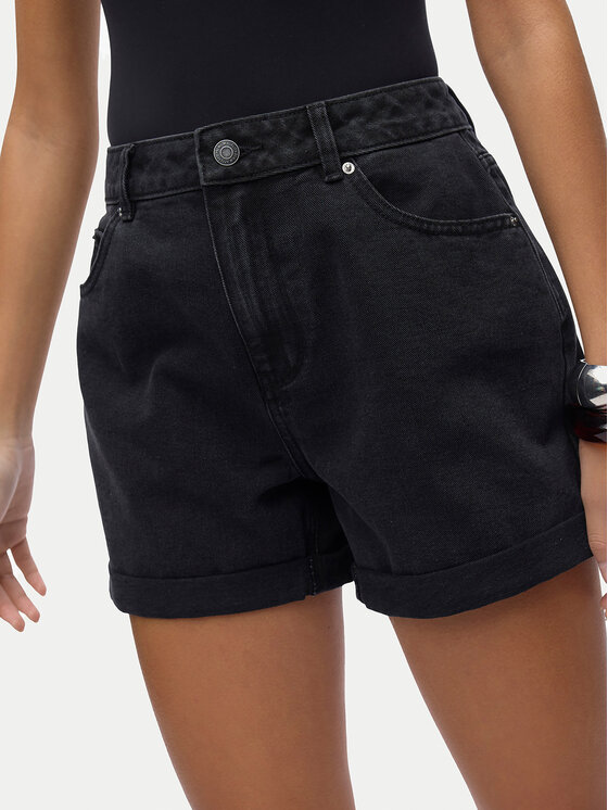 Vero Moda Vero Moda Džínsové šortky Zuri 10279493 Čierna Regular Fit