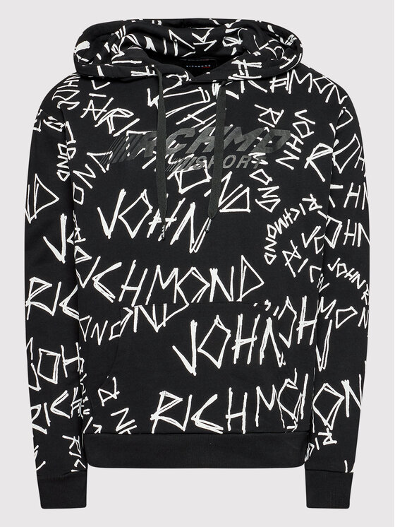John Richmond John Richmond Felpa Hikone UMP22147FE Nero Relaxed Fit