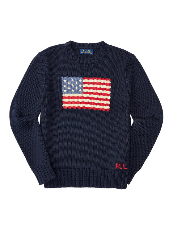 Polo Ralph Lauren Polo Ralph Lauren Sweter Hunter 323668285001 Granatowy Regular Fit