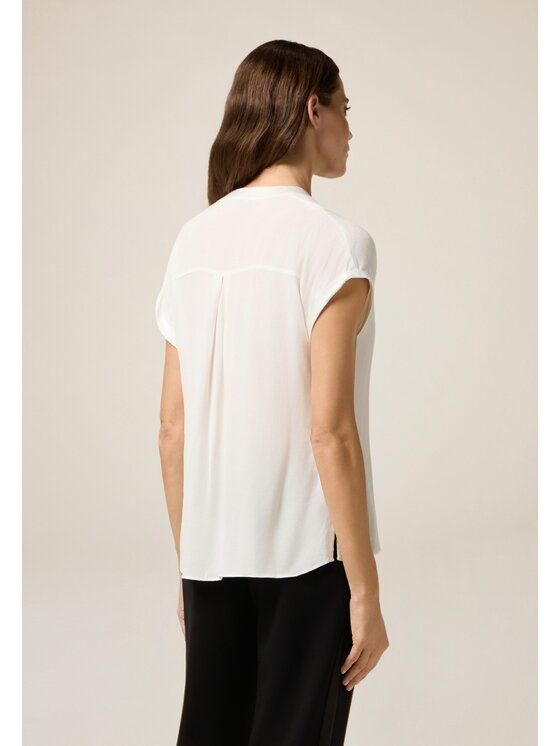 Oltre Oltre Blusa 2449J000672N011 Bianco Regular Fit