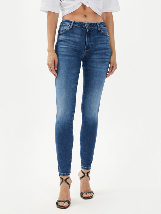 Guess Traperice Power W4YA76 D5E41 Tamnoplava Skinny Fit