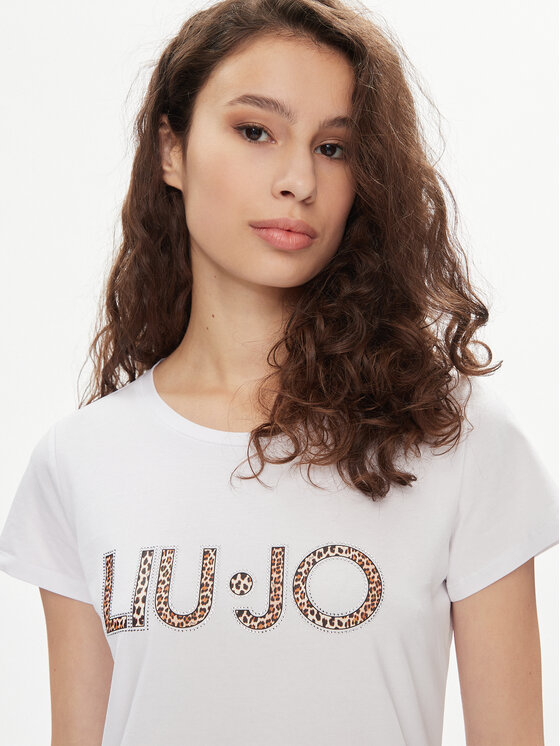 Liu Jo Liu Jo T-krekls VA4105 JS003 Balts Regular Fit