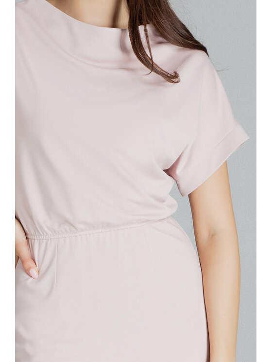 Lenitif Lenitif Vestito L087 Rosa Regular Fit