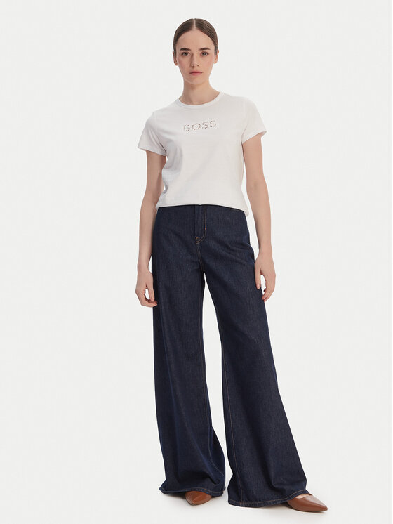 BOSS BOSS Majica Eventsa11 50562055 Bela Slim Fit