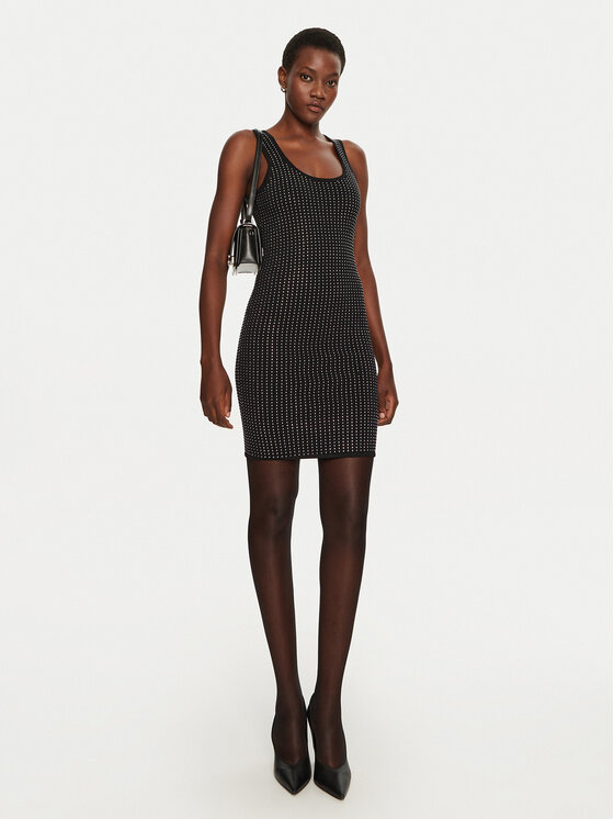 MICHAEL Michael Kors MICHAEL Michael Kors Igapäevane kleit MF482MW5ZV Must Slim Fit
