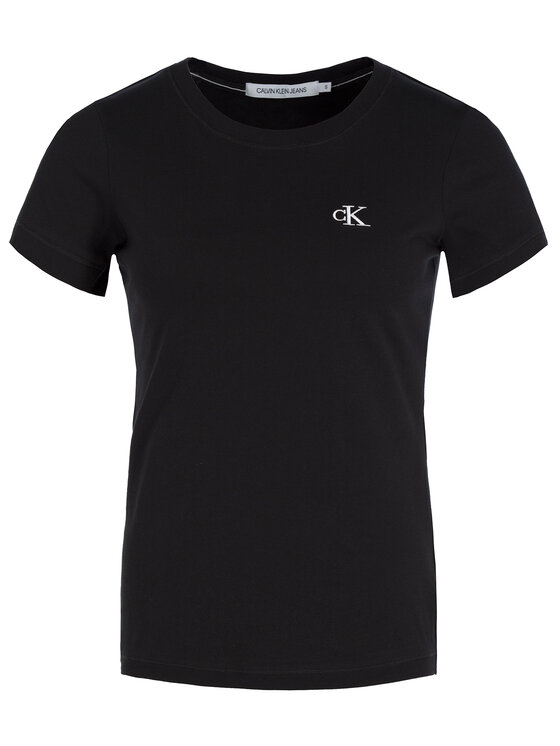 Calvin Klein Jeans Calvin Klein Jeans Tričko J20J212883 Čierna Regular Fit