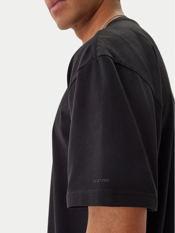 G-Star Raw G-Star Raw Majica Multi Technique D29296-E385 Črna Relaxed Fit