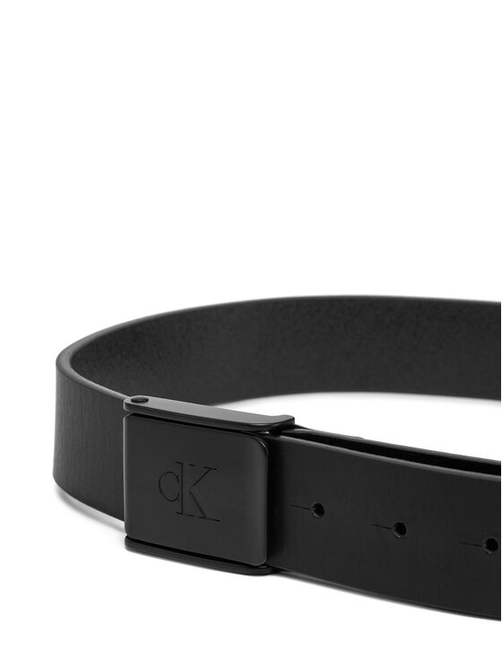Calvin Klein Jeans Calvin Klein Jeans Чоловічий ремінь Clamp Casual Plaque Buckle 3.8Mm LV04G7000G Чорний